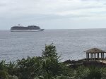 It`s fun to see the cruise ships coming and going.